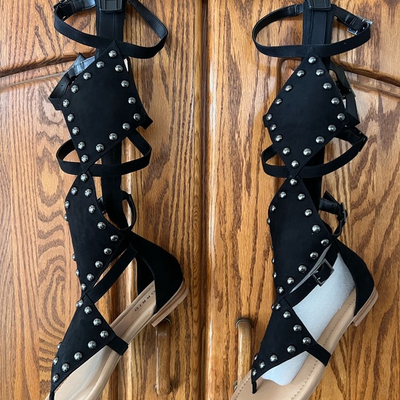 torrid Shoes - SOLD!! Torrid Black Studded Gladiator Sandals